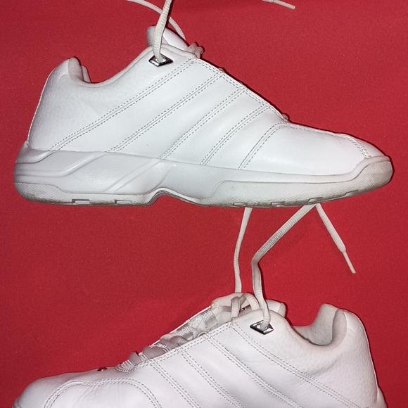 Nike White Sneakers with Metallic Swoosh - Picture 2 of 12